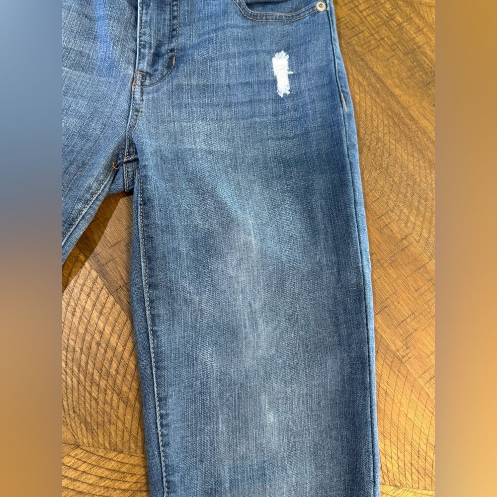 BCBGeneration Women’s Mid Rise Bootcut Distressed Blue Jeans Size 1 - Picture 11 of 14
